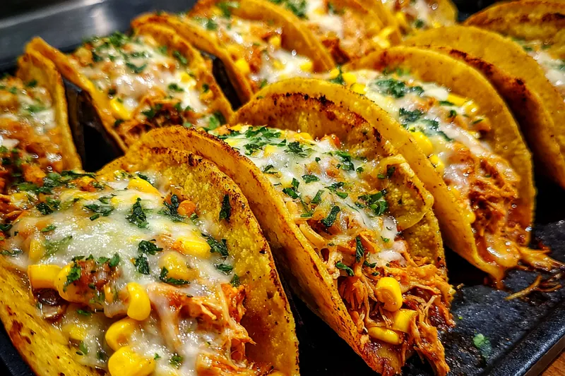 Fresh ingredients for Corn Tortilla Chicken Tacos