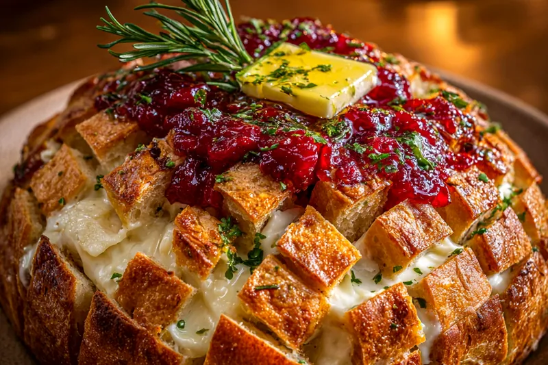 Fresh ingredients for Cranberry Brie Pull-Apart Bread