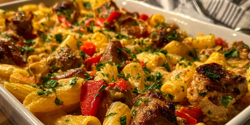 Creamy Baked Chicken Pasta