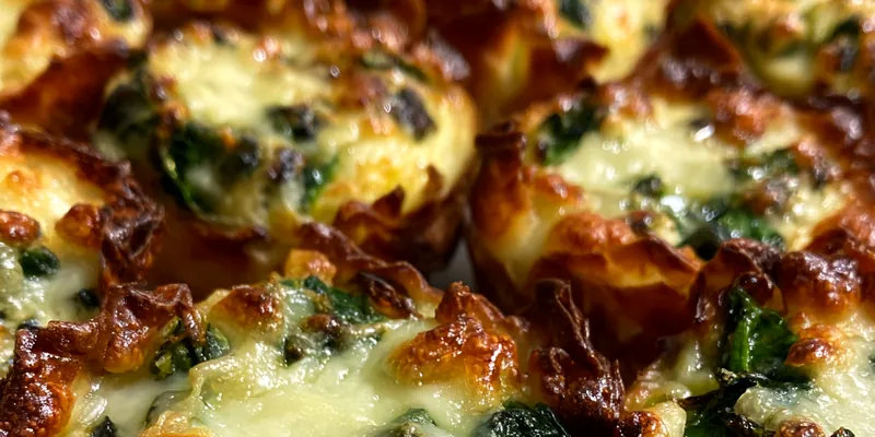 Creamy Baked Spinach Artichoke Pastry Cups