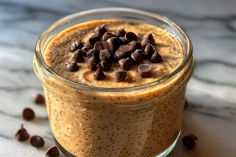 Fresh ingredients for Creamy Chocolate Chia Delight