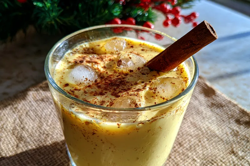 Fresh ingredients for Creamy Cinnamon Cocktail