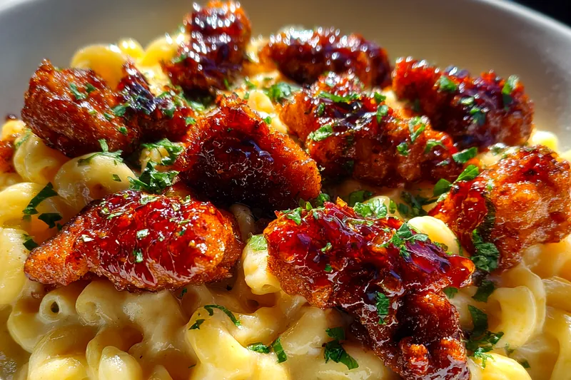 Fresh ingredients for Creamy Honey Pepper Chicken Pasta