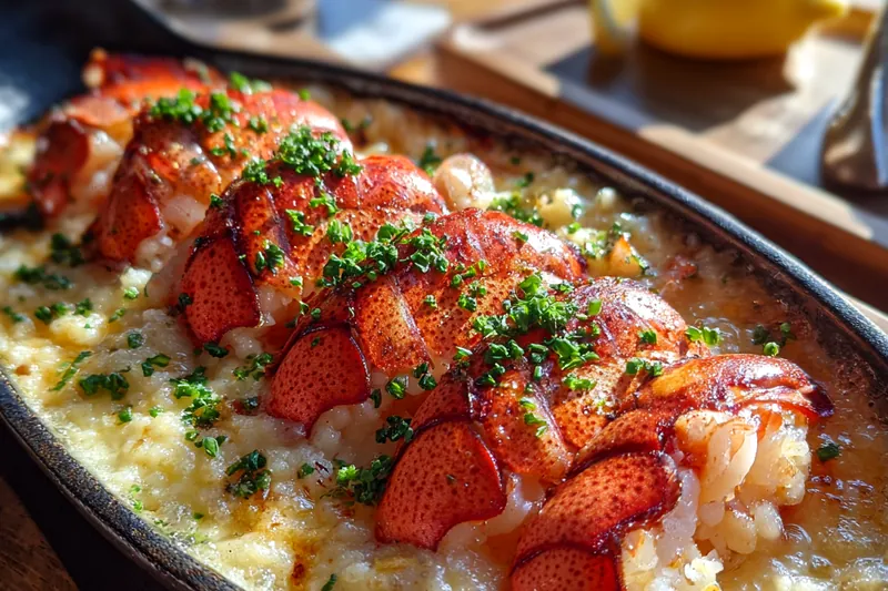 Fresh ingredients for Creamy Lobster Risotto