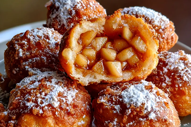 Cooking process for Crispy Apple Pastry Delights