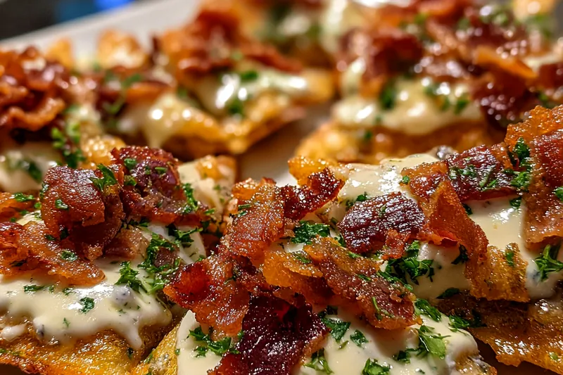 Cooking process for Crispy Bacon Cheese Triangles