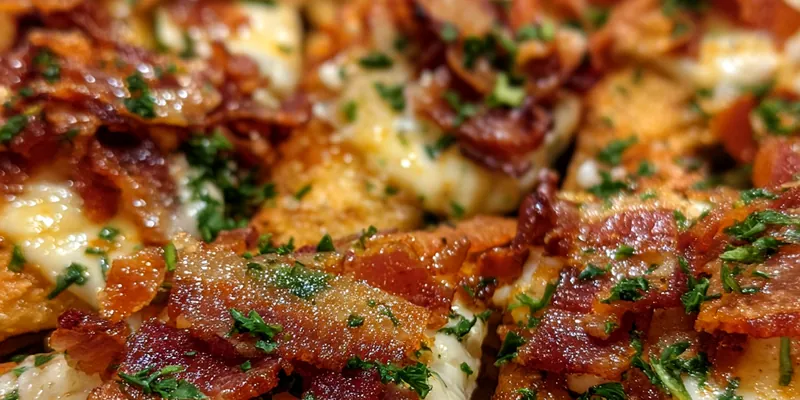 Crispy Bacon Cheese Triangles