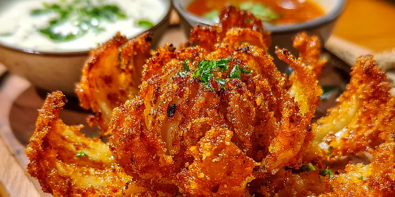 Crispy Blooming Onion Appetizer