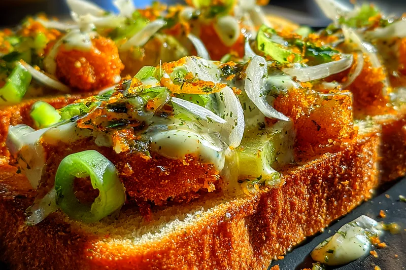 Cooking process for Crispy Chicken Sandwich Delight