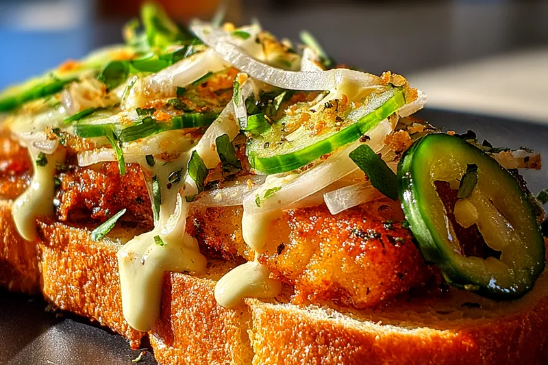 Fresh ingredients for Crispy Chicken Sandwich Delight