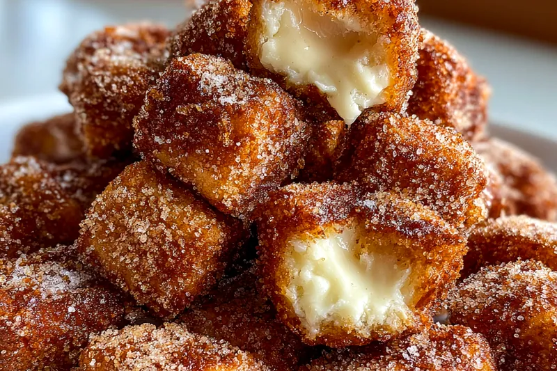Cooking process for Crispy Cinnamon Sugar Bites