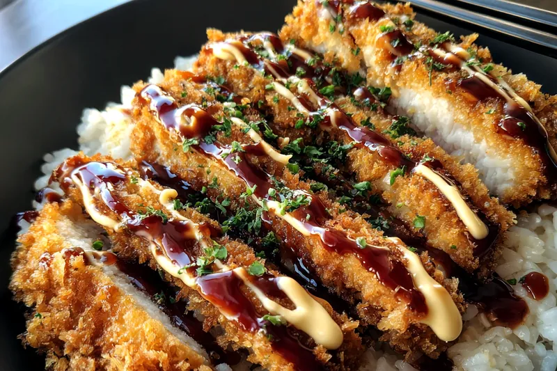 Cooking process for Crispy Fried Cutlet Bowl