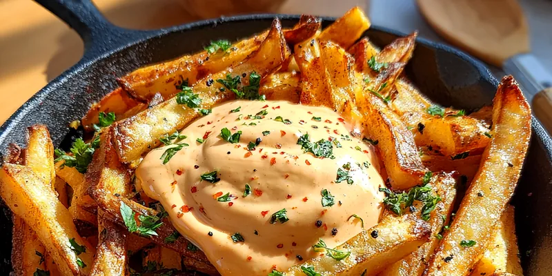 Crispy Fries with Garlic Aioli