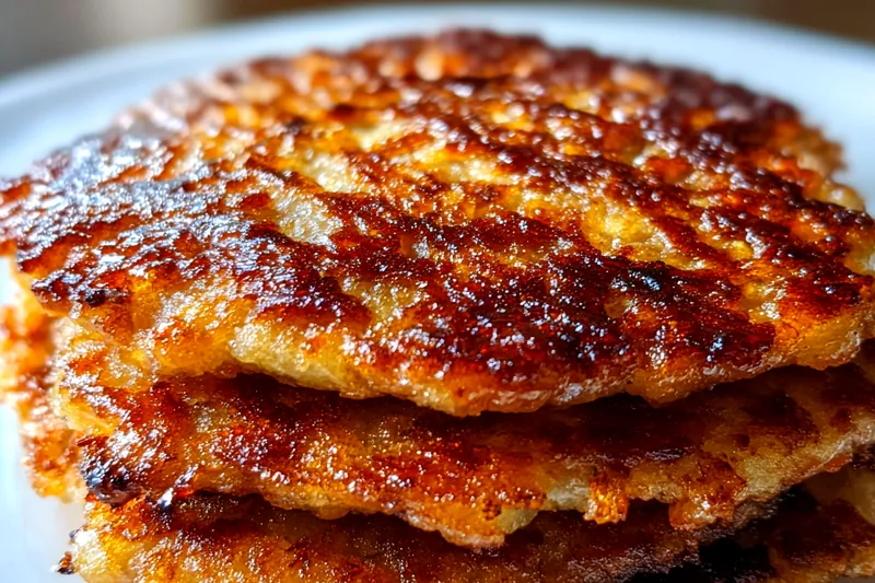 Fresh ingredients for Crispy Golden Potato Pancakes