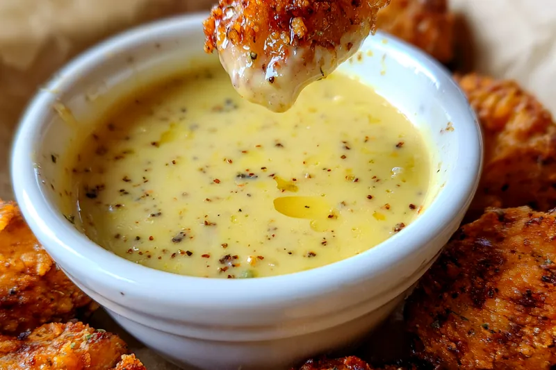 Fresh ingredients for Crispy Mustard Dipping Sauce