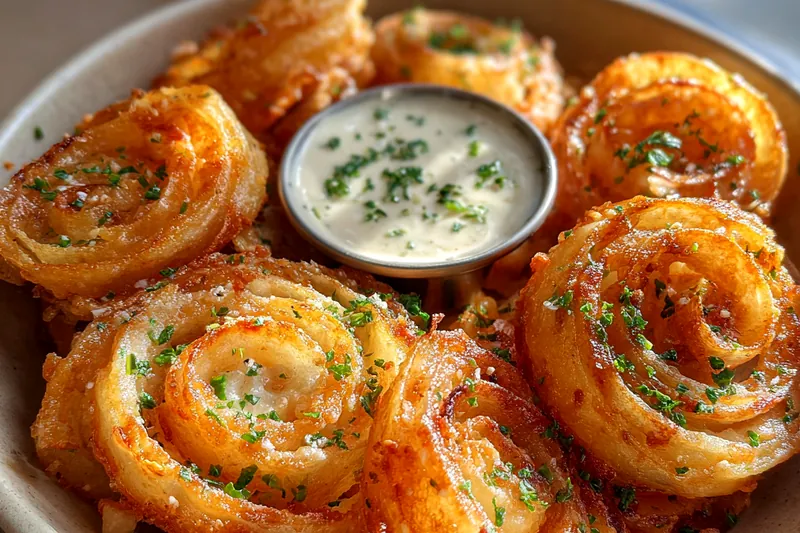 Cooking process for Crispy Onion Chips Delight