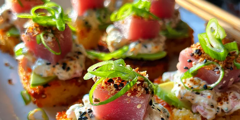 Crispy Salmon Bites with Avocado