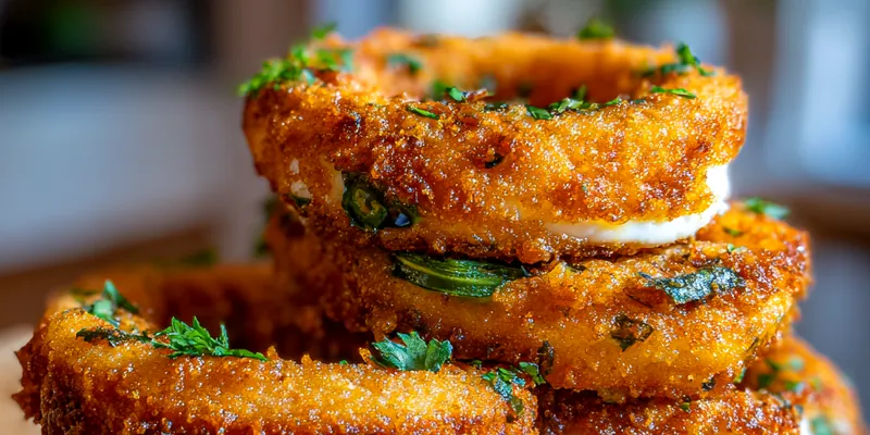 Crispy Stuffed Jalapeño Snacks
