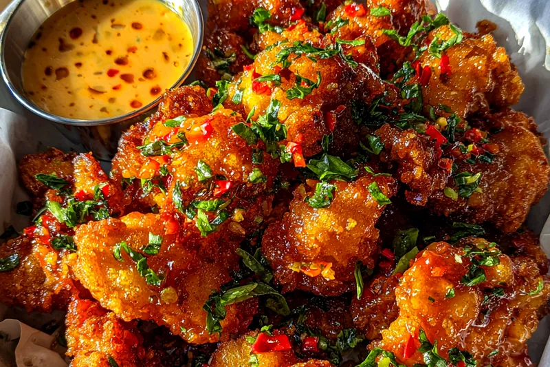 Fresh ingredients for Crispy Sweet Chili Chicken