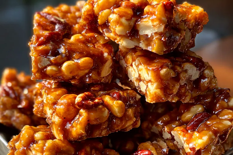 Cooking process for Crunchy Glazed Pecan Bites