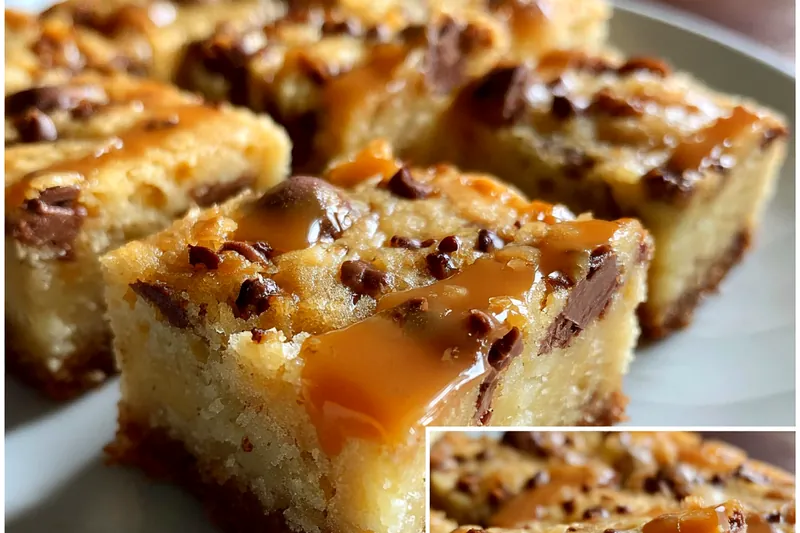 Cooking process for Decadent Caramel Chocolate Bars