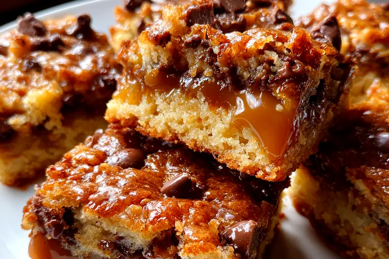 Fresh ingredients for Decadent Caramel Chocolate Bars