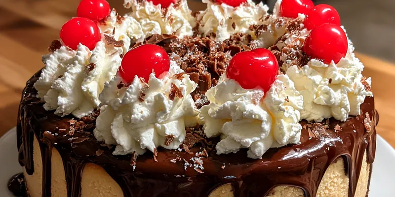 Decadent Chocolate Cherry Cheesecake