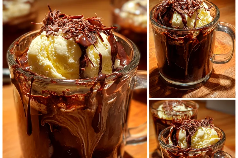Cooking process for Decadent Chocolate Floats