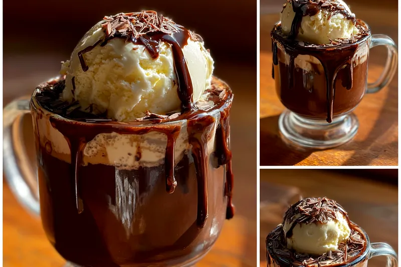 Fresh ingredients for Decadent Chocolate Floats