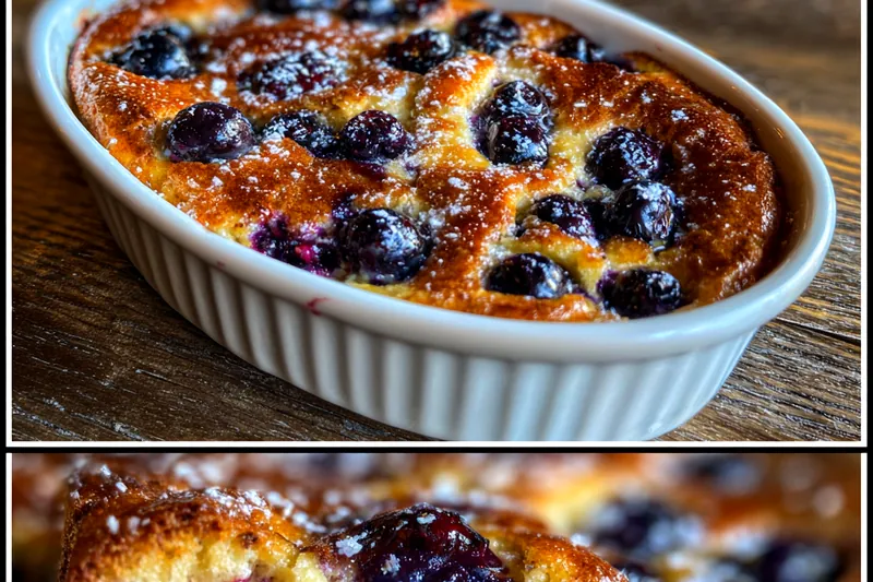 Cooking process for Easy Blueberry Breakfast Bake