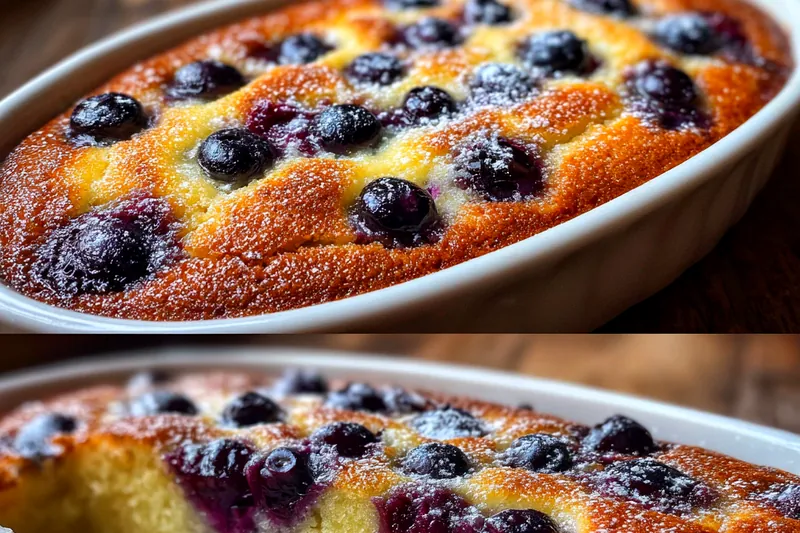 Fresh ingredients for Easy Blueberry Breakfast Bake