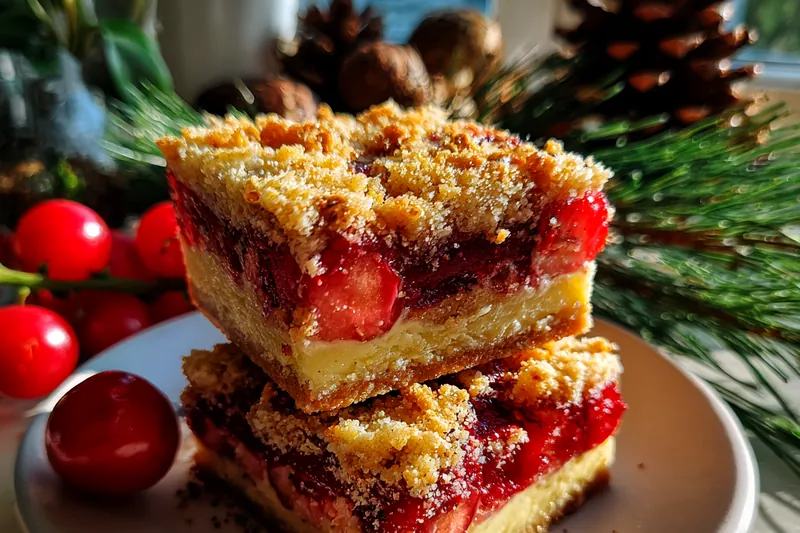 Cooking process for Festive Cherry Dessert Bars