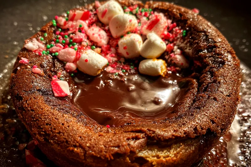 Cooking process for Festive Chocolate Marshmallow Cups