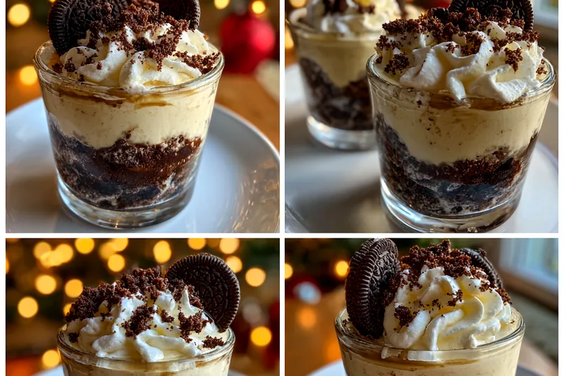 Cooking process for Festive Cookie Cream Shots