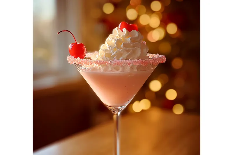 Fresh ingredients for Festive Pink Cocktail