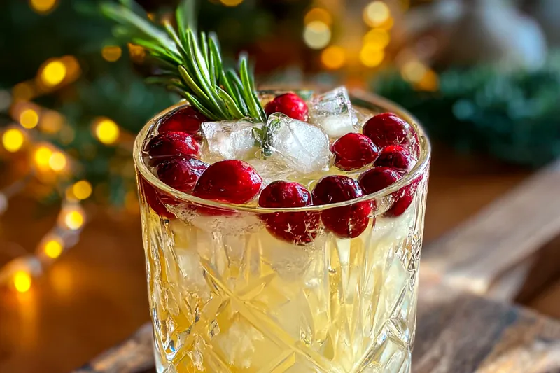 A vibrant bowl of Festive White Punch Delight being served at a party.