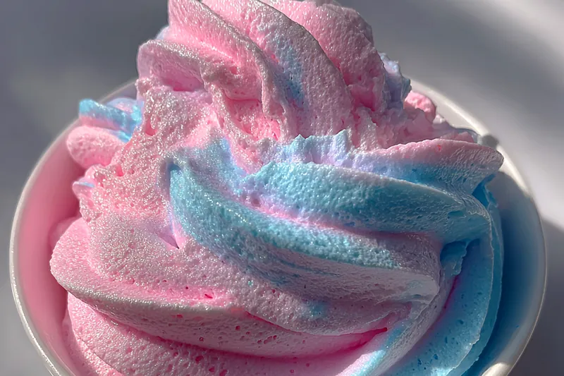 Cooking process for Fluffy Cotton Candy Frosting