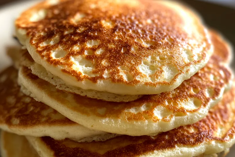 Cooking process for Fluffy Golden Pancakes Delight