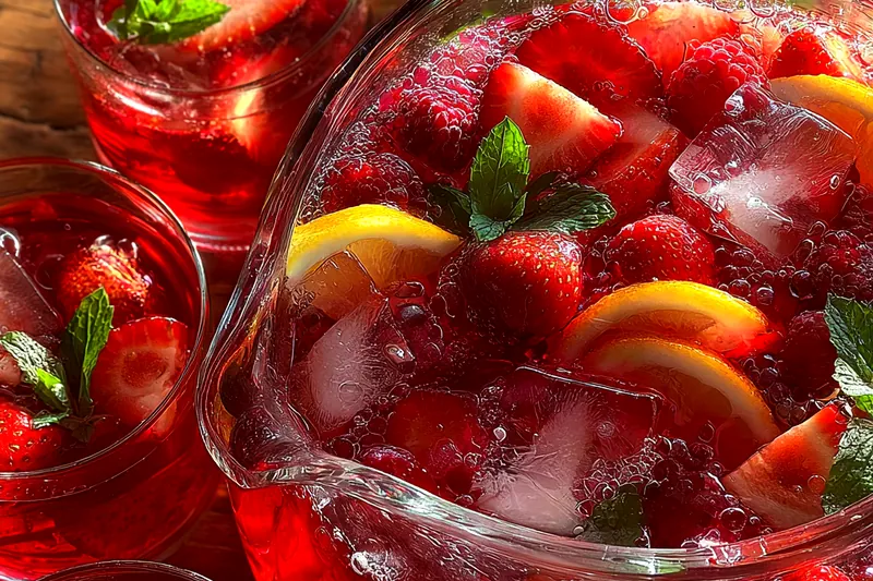 Cooking process for Berry Citrus Sparkling Punch