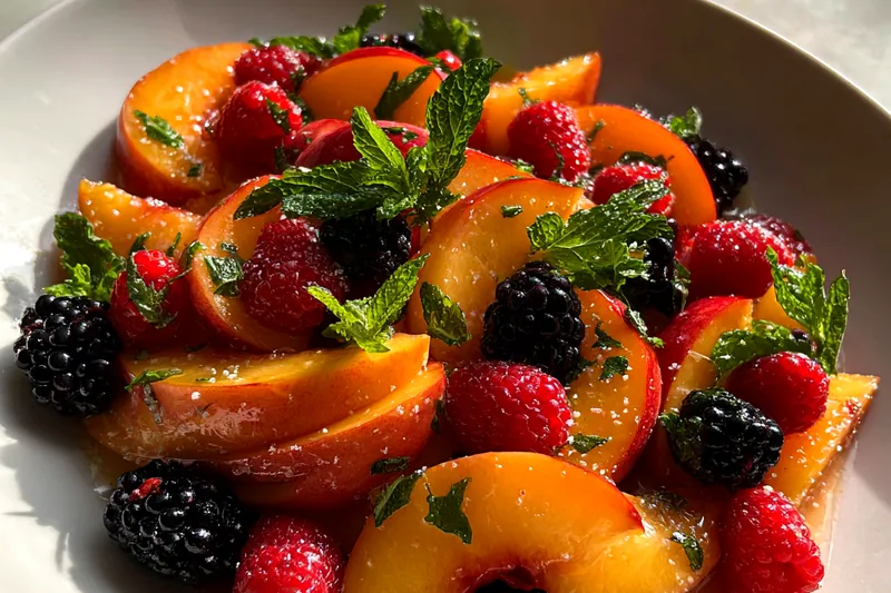 Fresh ingredients for Fresh Summer Fruit Medley