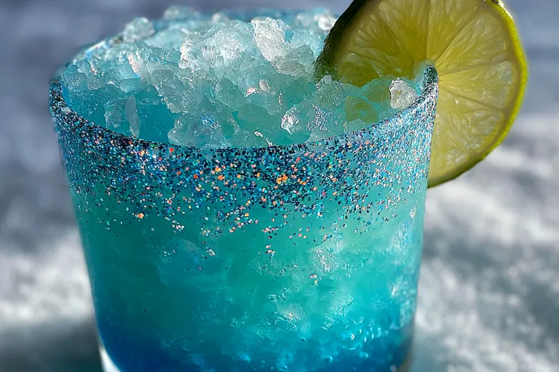Cooking process for Frosty Blue Margarita