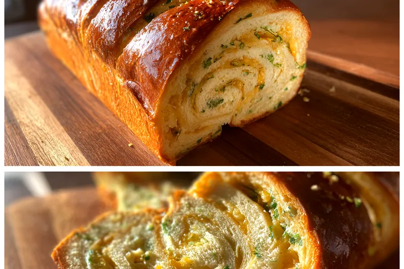 Fresh ingredients for Garlic Herb Cheese Bread