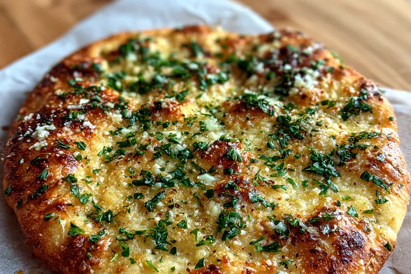Cooking process for Garlic Herb Parmesan Bread
