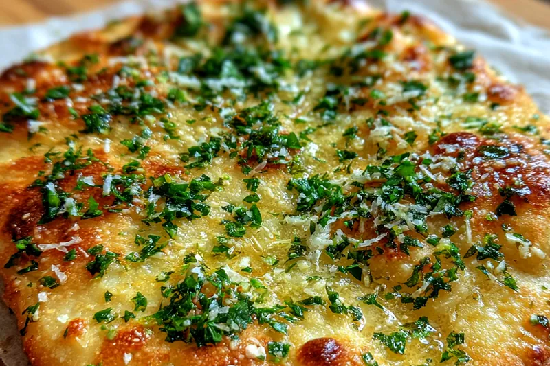 Fresh ingredients for Garlic Herb Parmesan Bread