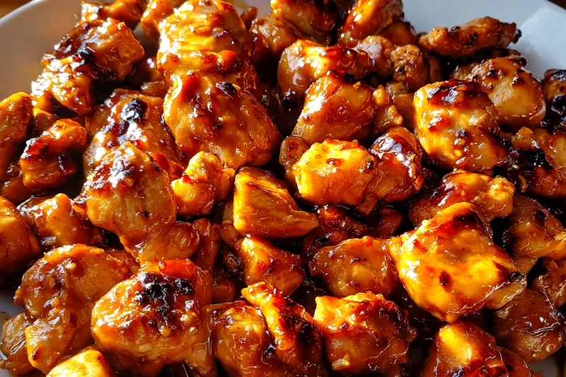 Fresh ingredients for Glazed Grilled Chicken Bites