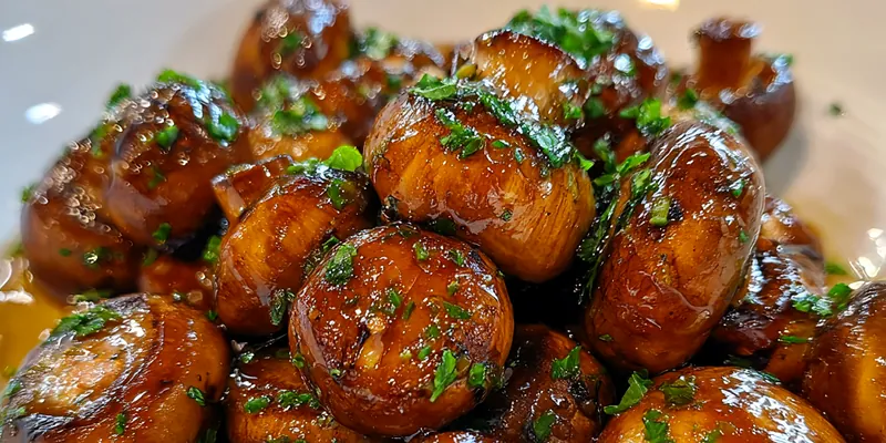 Glazed Honey Soy Mushrooms