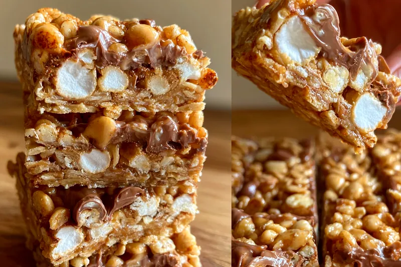 Fresh ingredients for Gooey Chocolate Marshmallow Bars