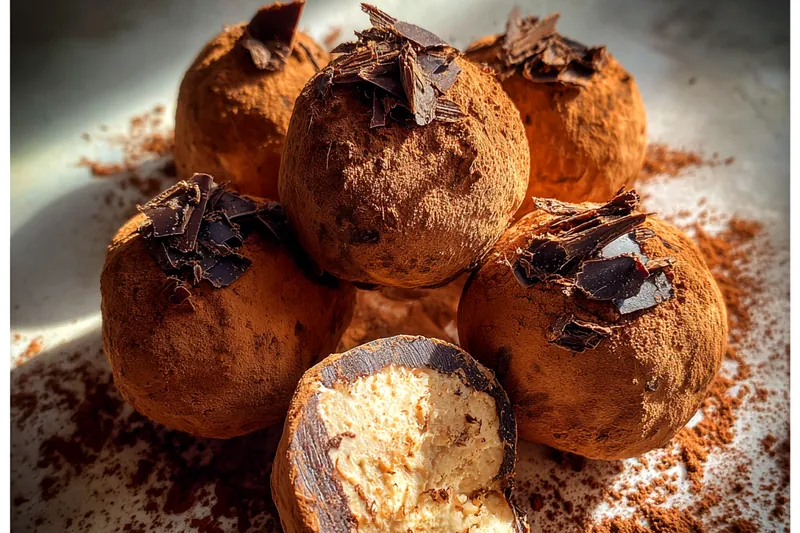 Cooking process for Gourmet Chocolate Truffles