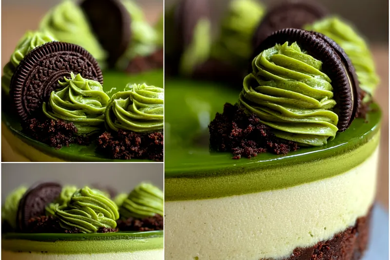 Fresh ingredients for Green Velvet Oreo Cake