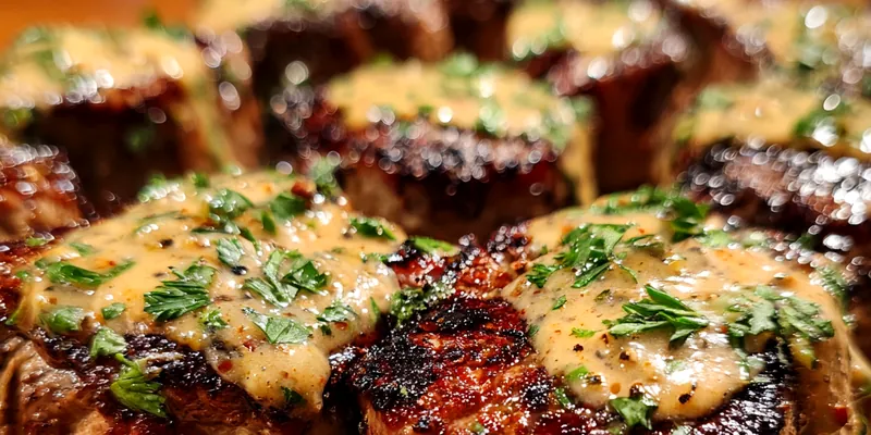 Grilled Herb Cream Steaks